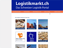 Tablet Screenshot of logistikmarkt.ch